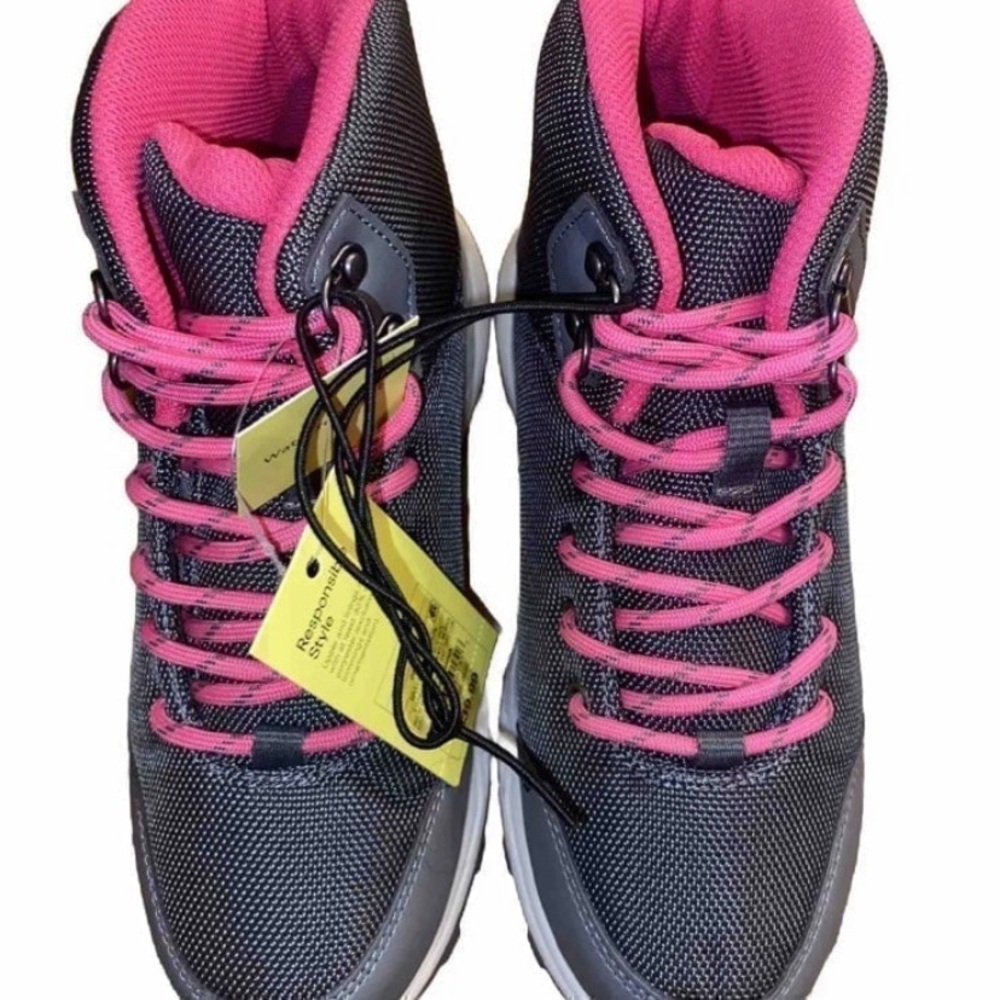 Cat & Jack Girl’s Pink and Gray Hiking Shoes